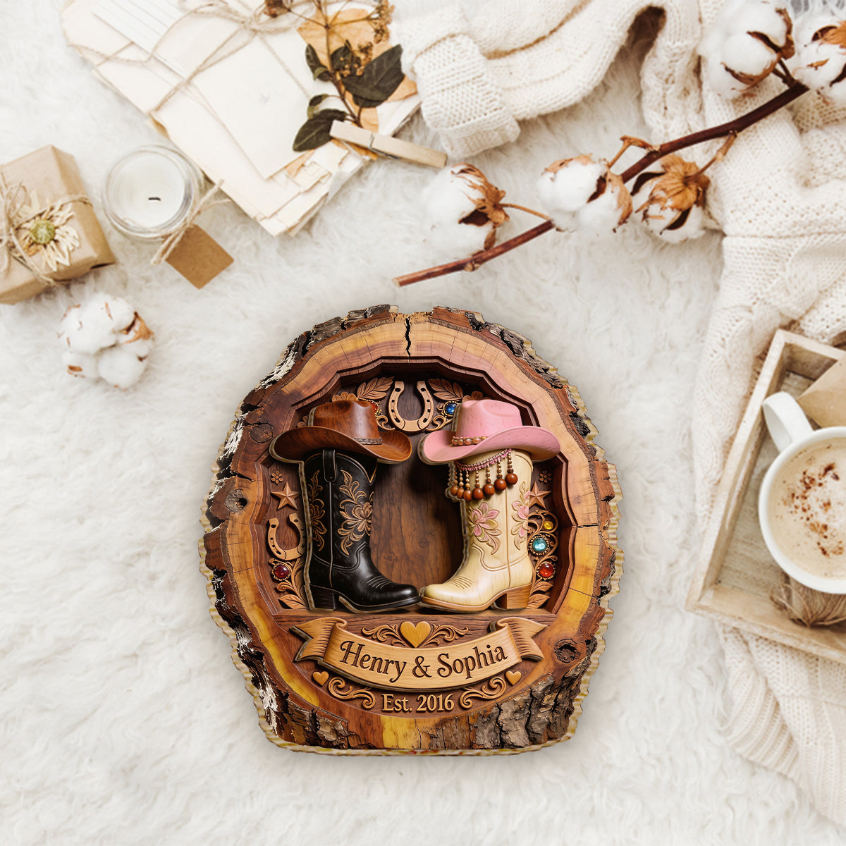 You & Me We Got This - Personalized Western Outfit 2 Layered Wood Sign / Wood Plaque