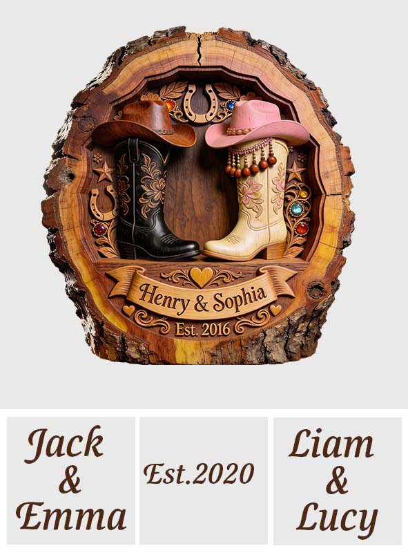 You & Me We Got This - Personalized Western Outfit 2 Layered Wood Sign / Wood Plaque