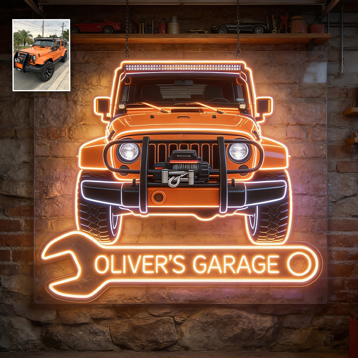 My Garage - Personalized Car Lover LED Light Acrylic Sign