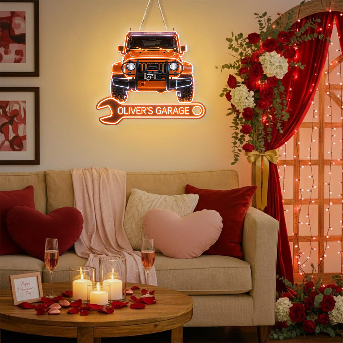 My Garage - Personalized Car Lover LED Light Acrylic Sign