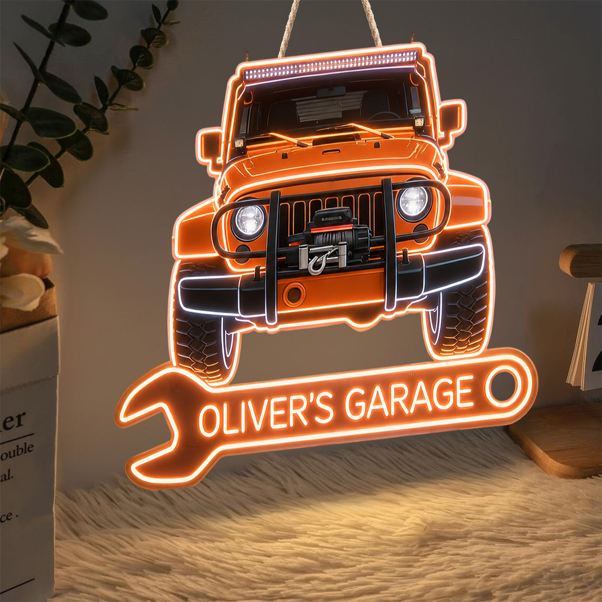 My Garage - Personalized Car Lover LED Light Acrylic Sign