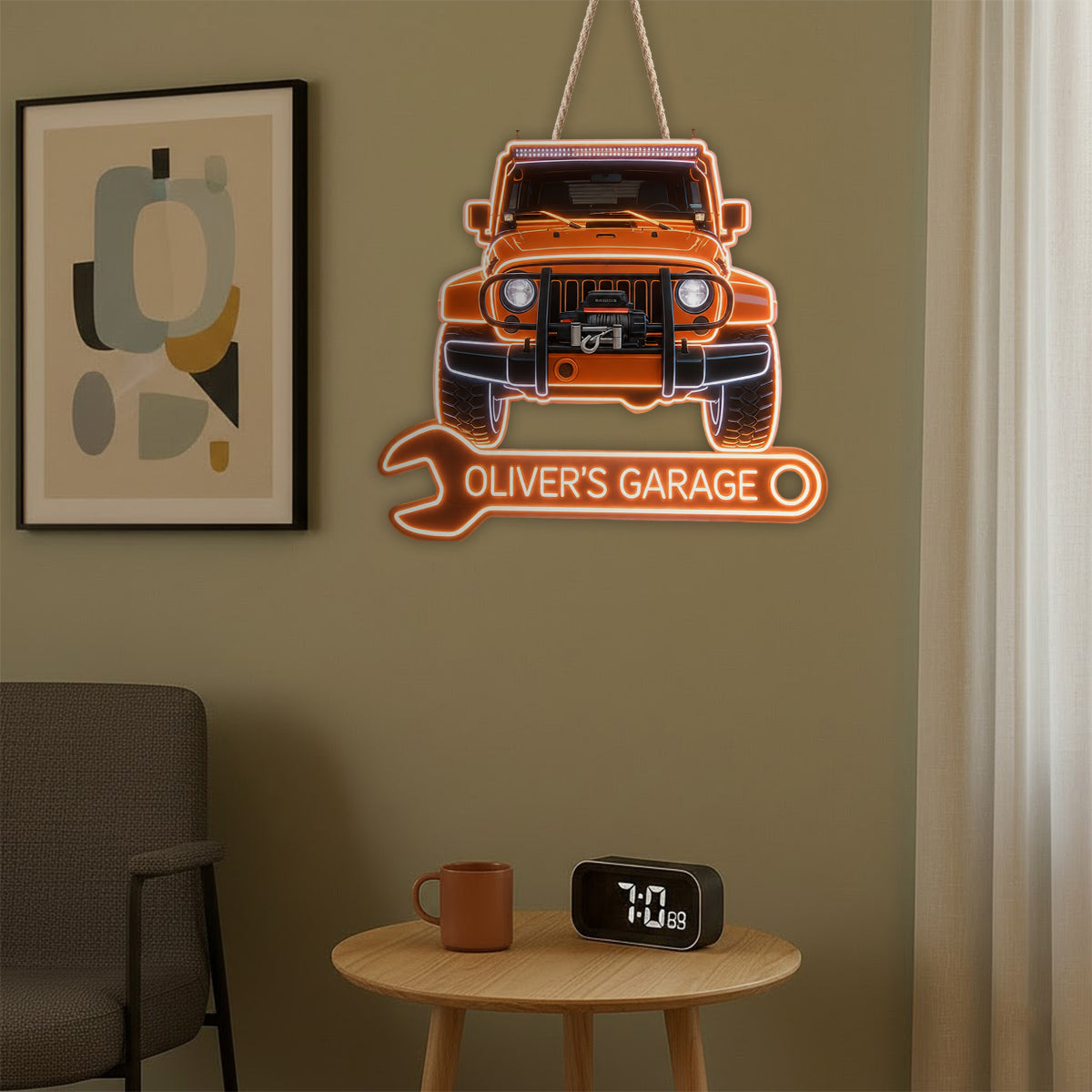 My Garage - Personalized Car Lover LED Light Acrylic Sign