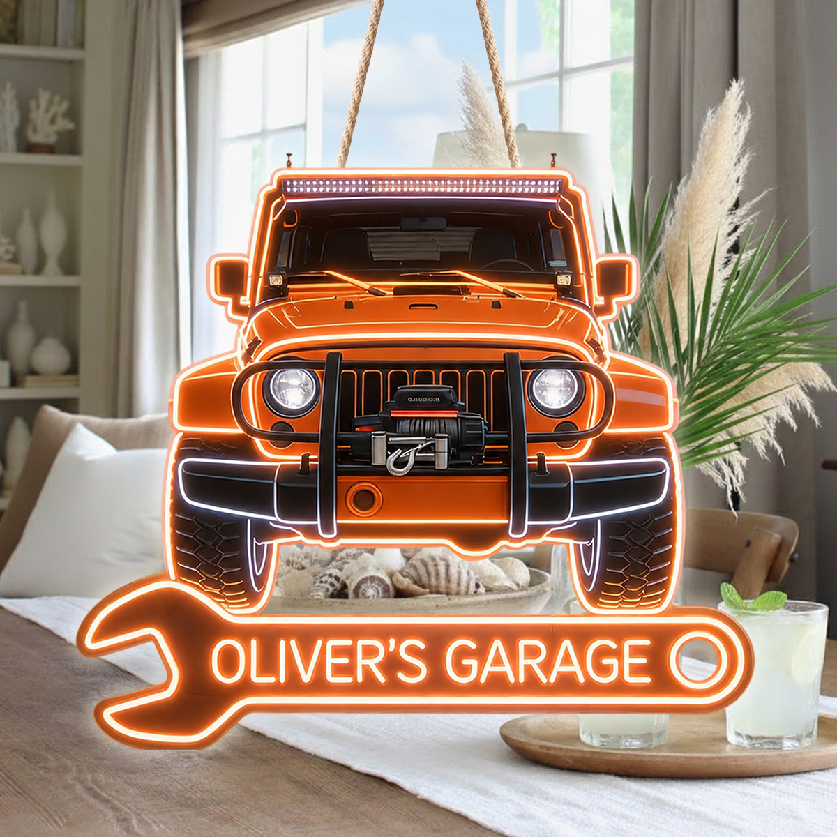 My Garage - Personalized Car Lover LED Light Acrylic Sign