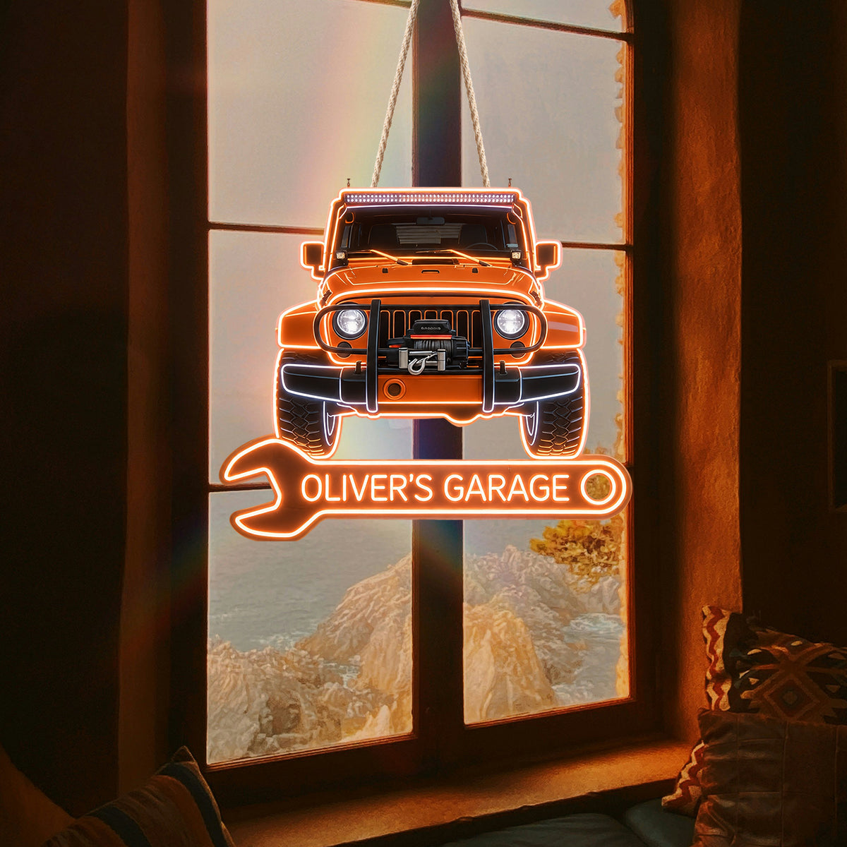 My Garage - Personalized Car Lover LED Light Acrylic Sign