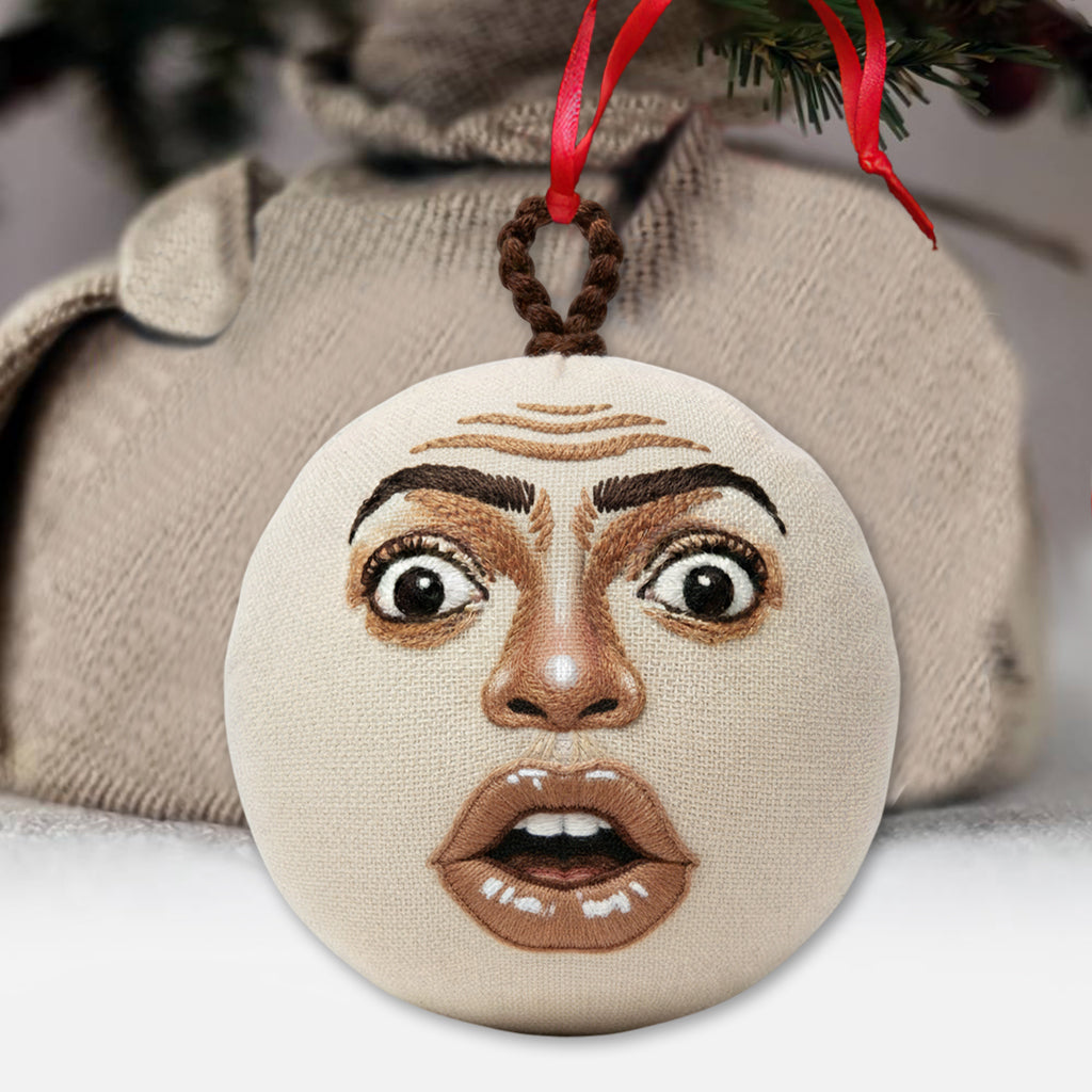 Whimsical Face - Personalized Ornament