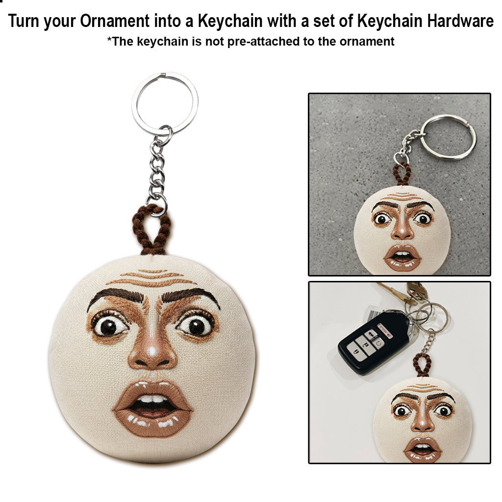 Whimsical Face - Personalized Ornament
