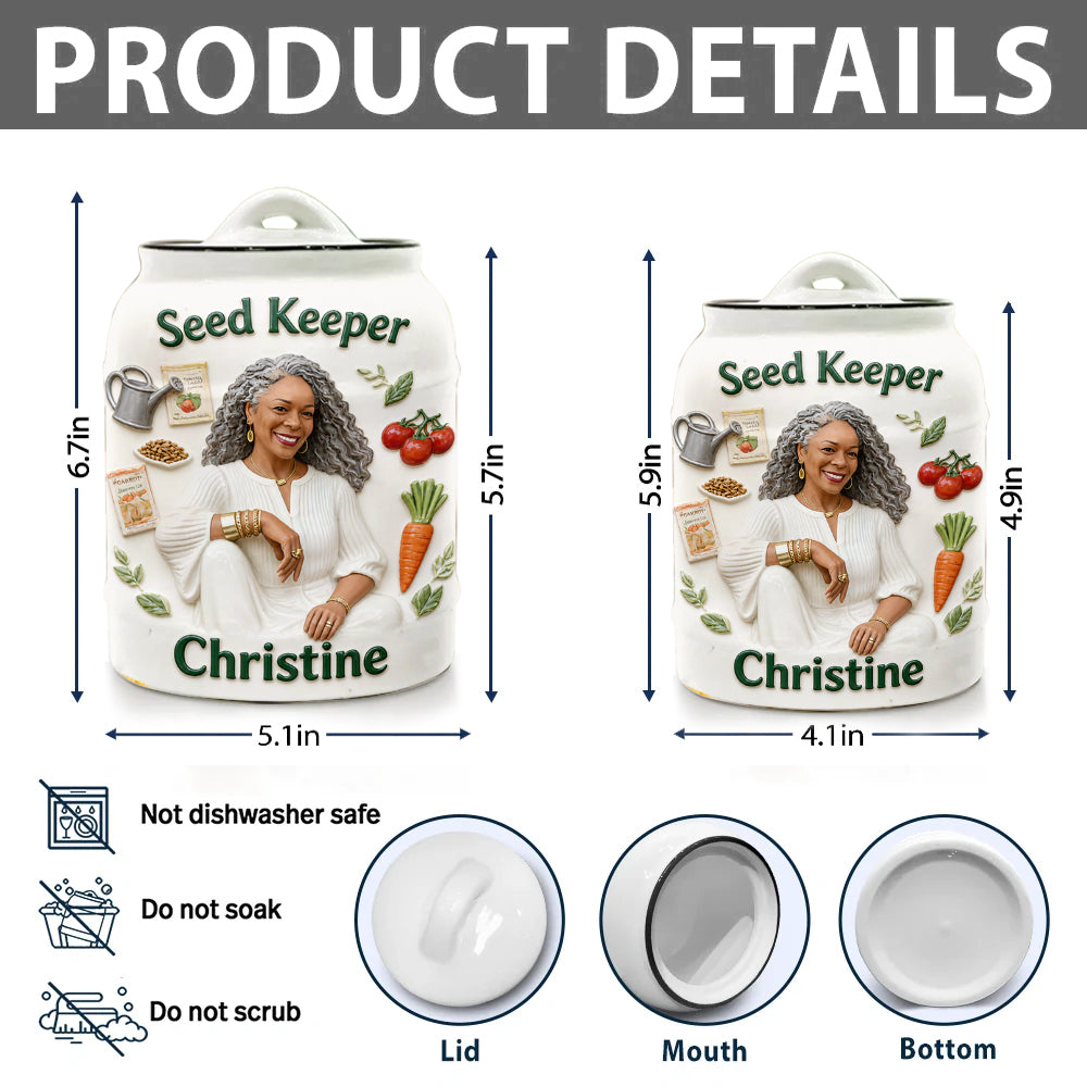 Seed Keeper - Personalized Gardening Container Jar