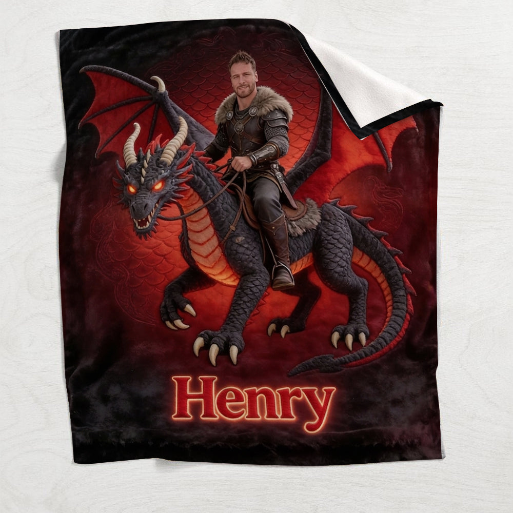 Love Dragon - Personalized Dragon Blanket