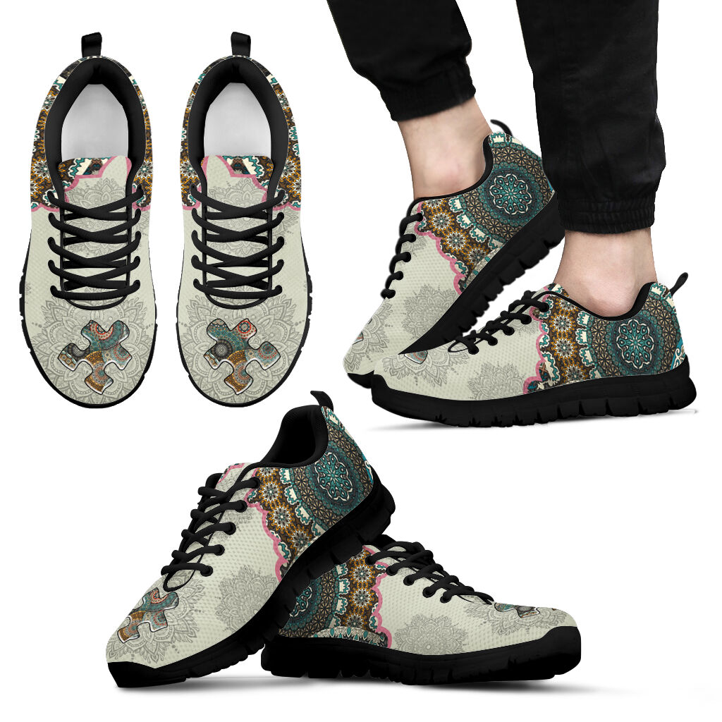 Puzzle Piece Autism Awareness Sneakers 0622