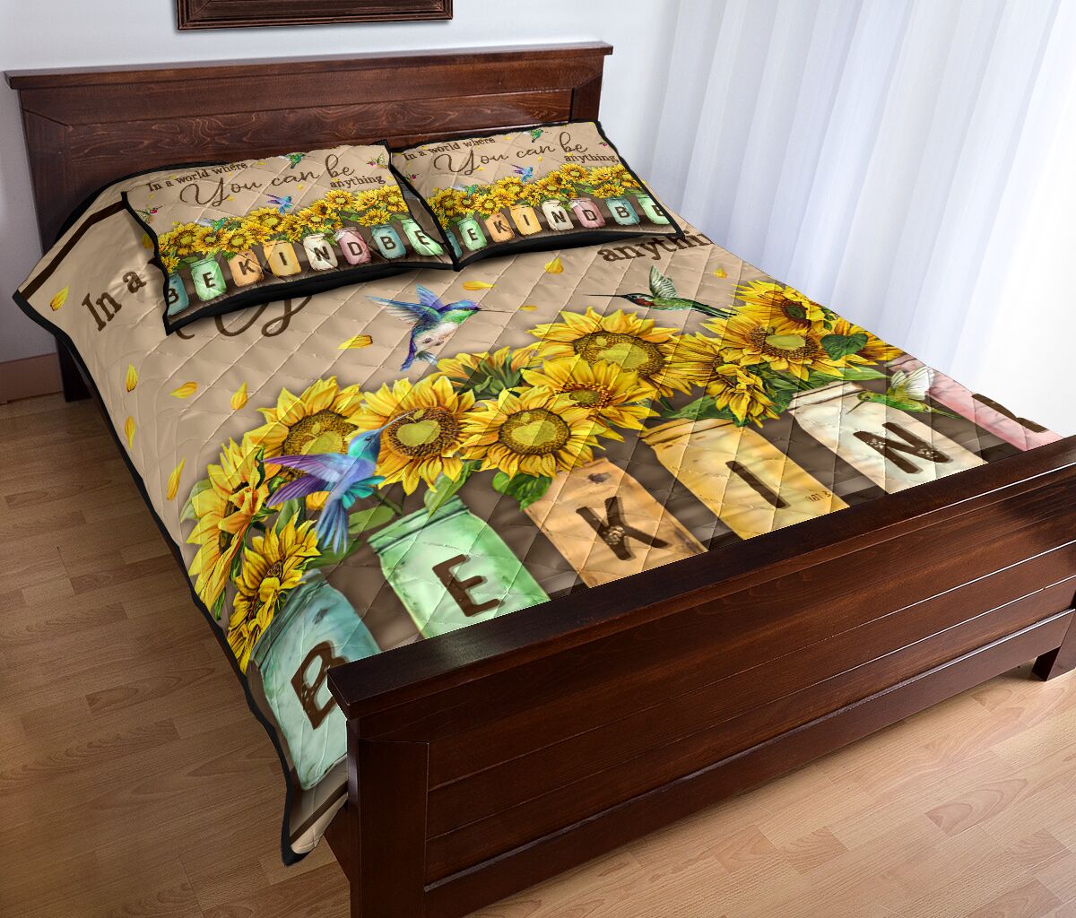 In A World Where You Can Be Anything Teacher Quilt Set 0622