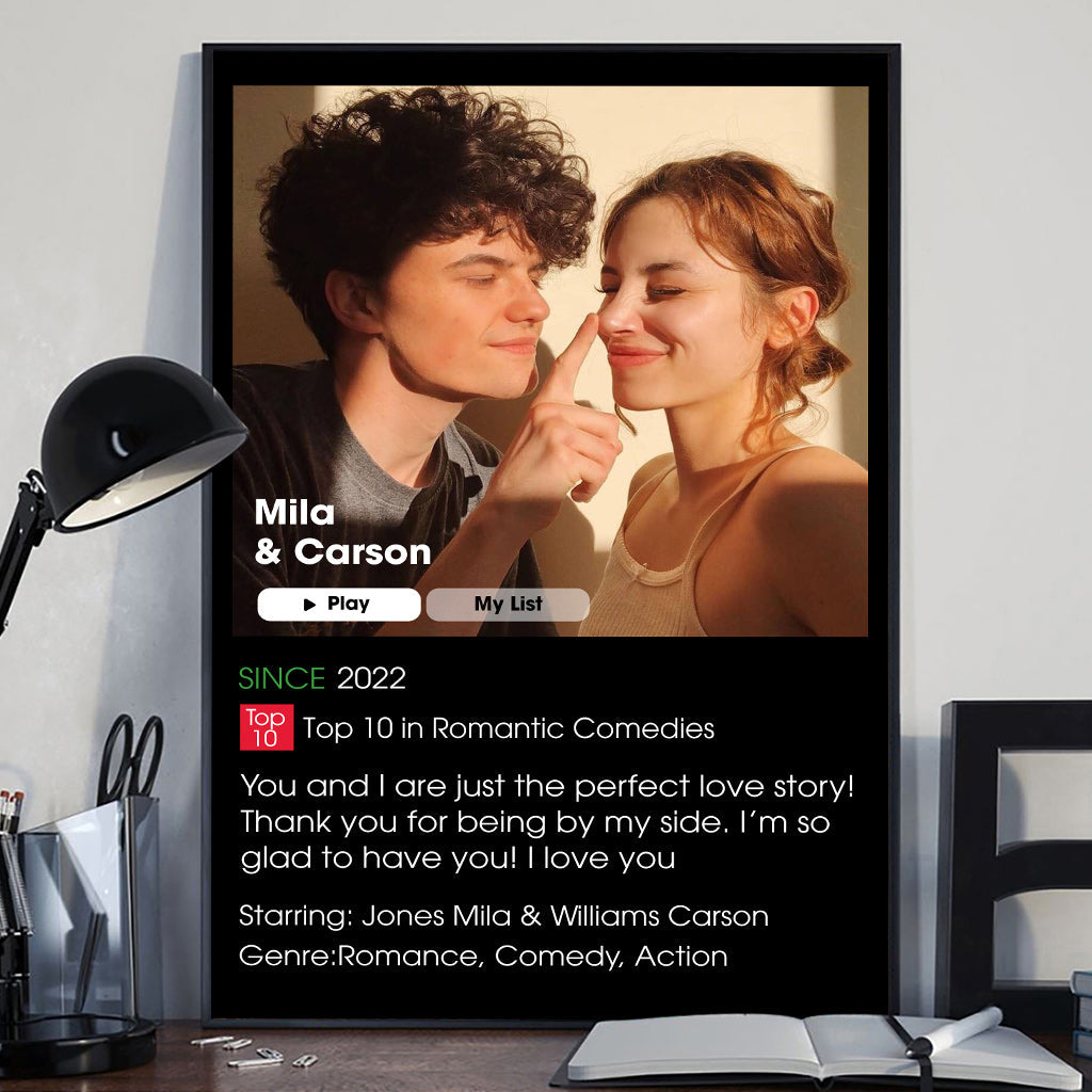 Our Romance Movie - Personalized Couple Canvas And Poster