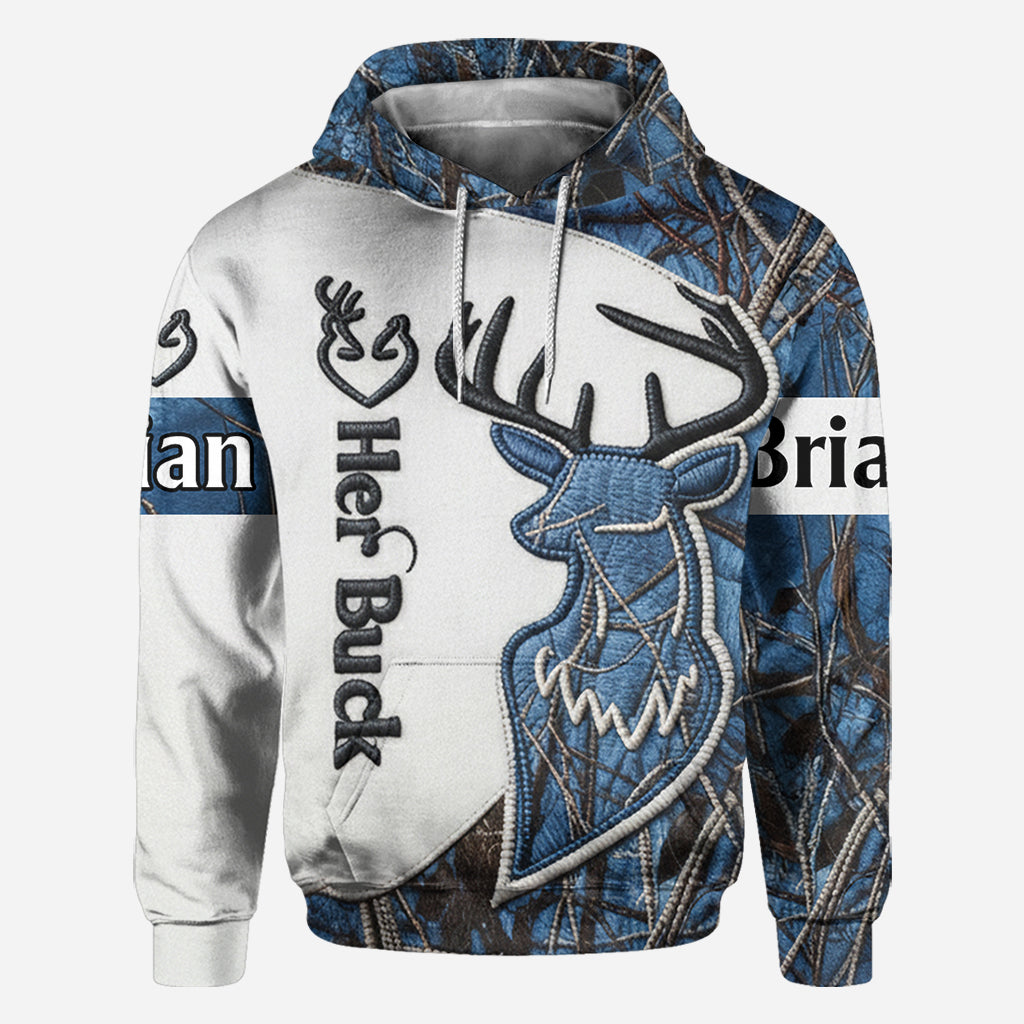 Couple Matching Shirts, Hunting Couple Matching Shirt - Personalized Hunting All Over Shirt