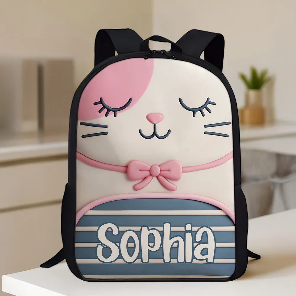 Customized Kids School Backpack with Name & Unique Design – Creative Back-to-School Gift for Son or Grandkid