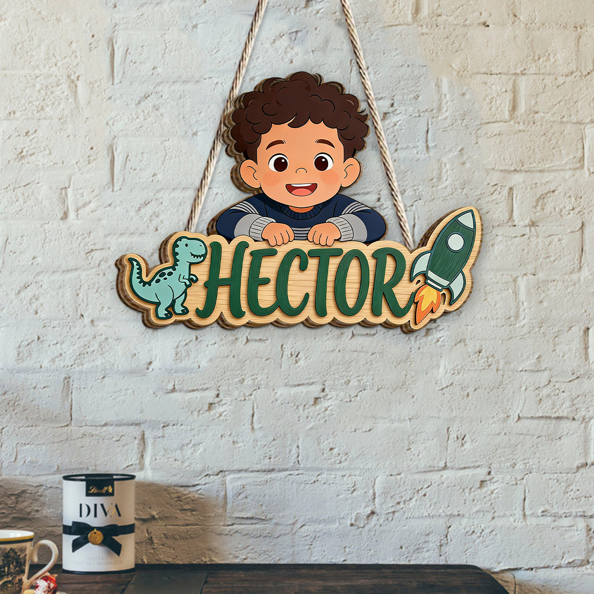 Custom Any Photo - Personalized Kid 2 Layered Wood Sign / Wood Plaque