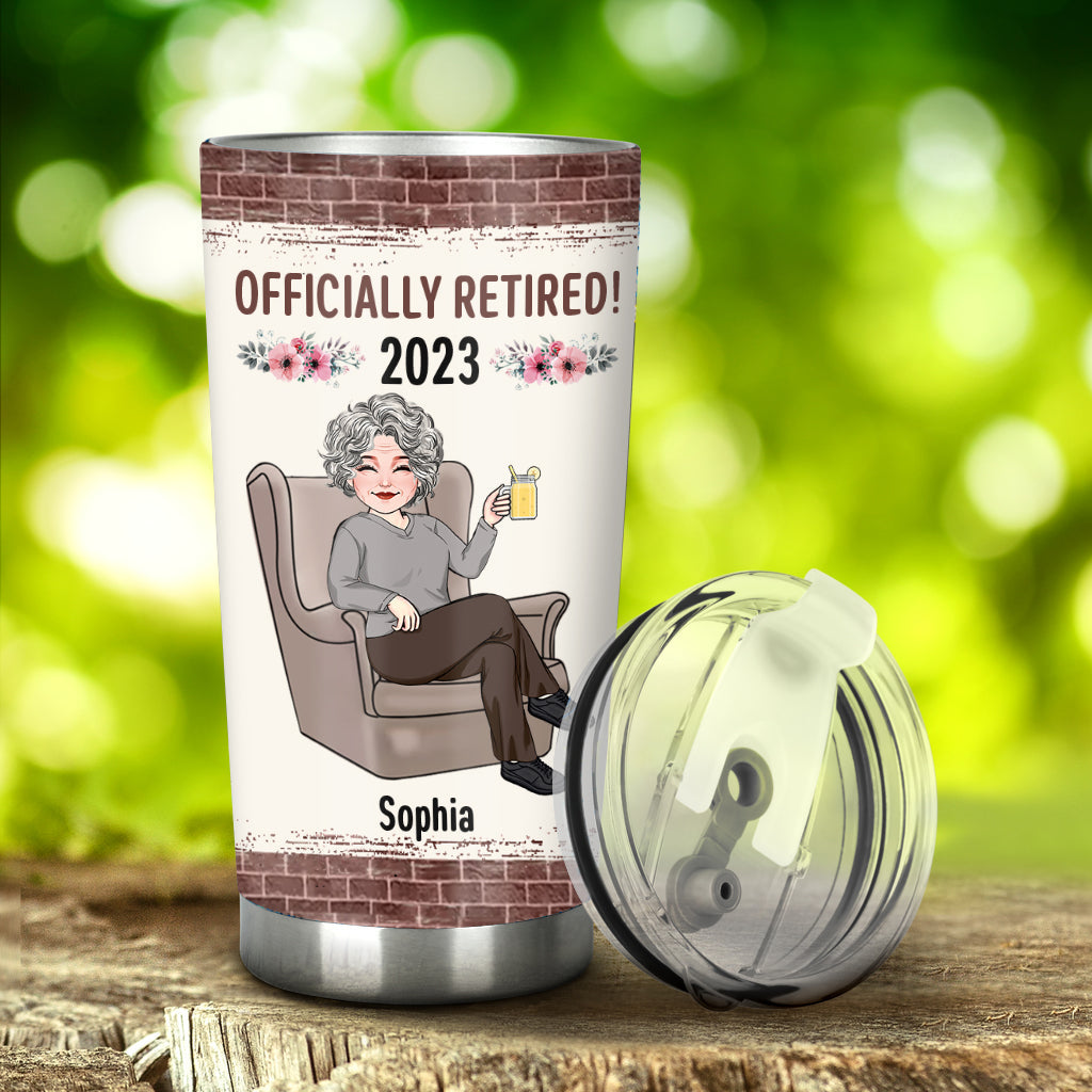 Relax And Enjoy The Ride - Personalized Retired Tumbler