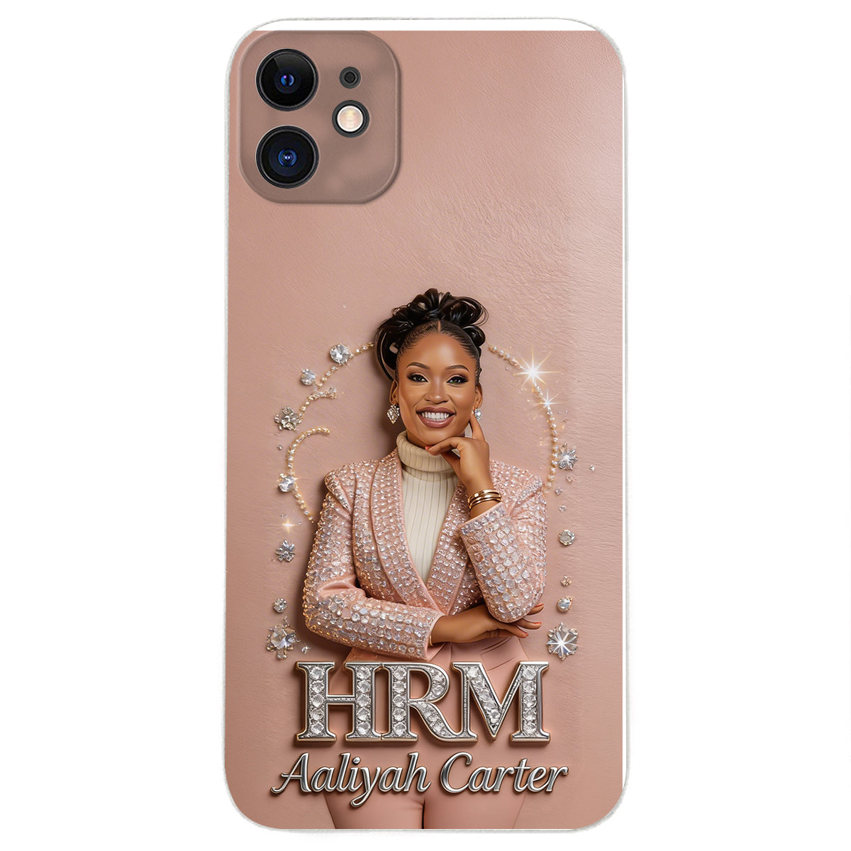 Office Decoration Custom Any Photo - Personalized Colleague 3D Embossed Leather Phone Case