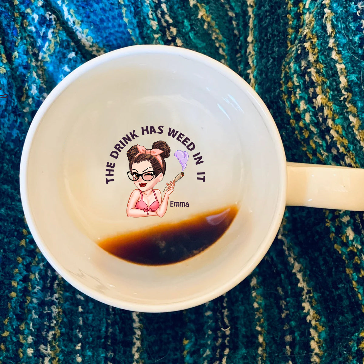 Puzz Puzz Pass - Personalized Weed Hidden Message Mug