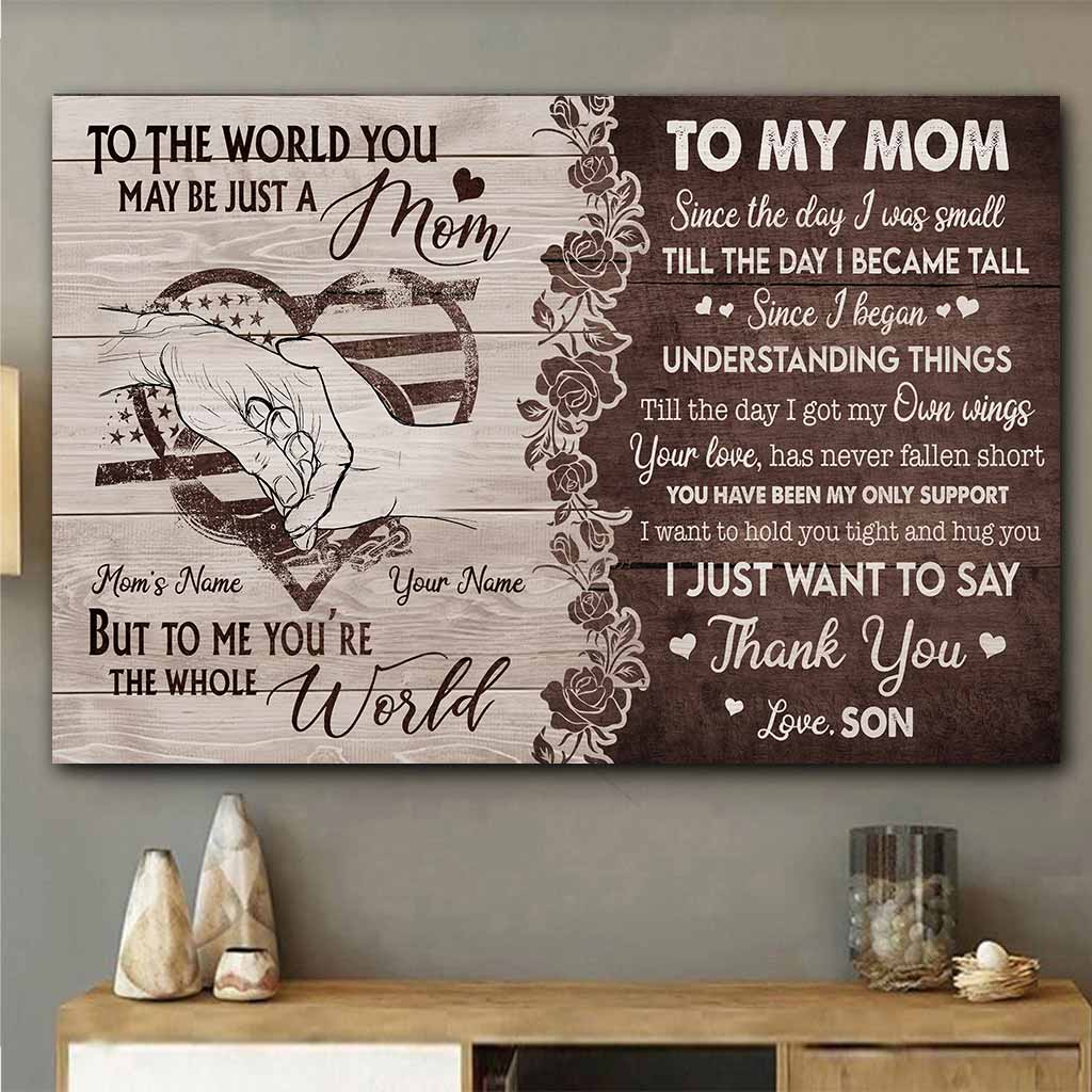 To My Mom - Personalized Mother's Day Police Officer Poster
