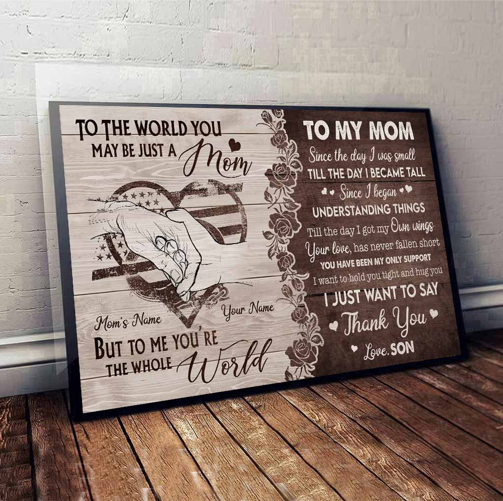 To My Mom - Personalized Mother's Day Police Officer Poster