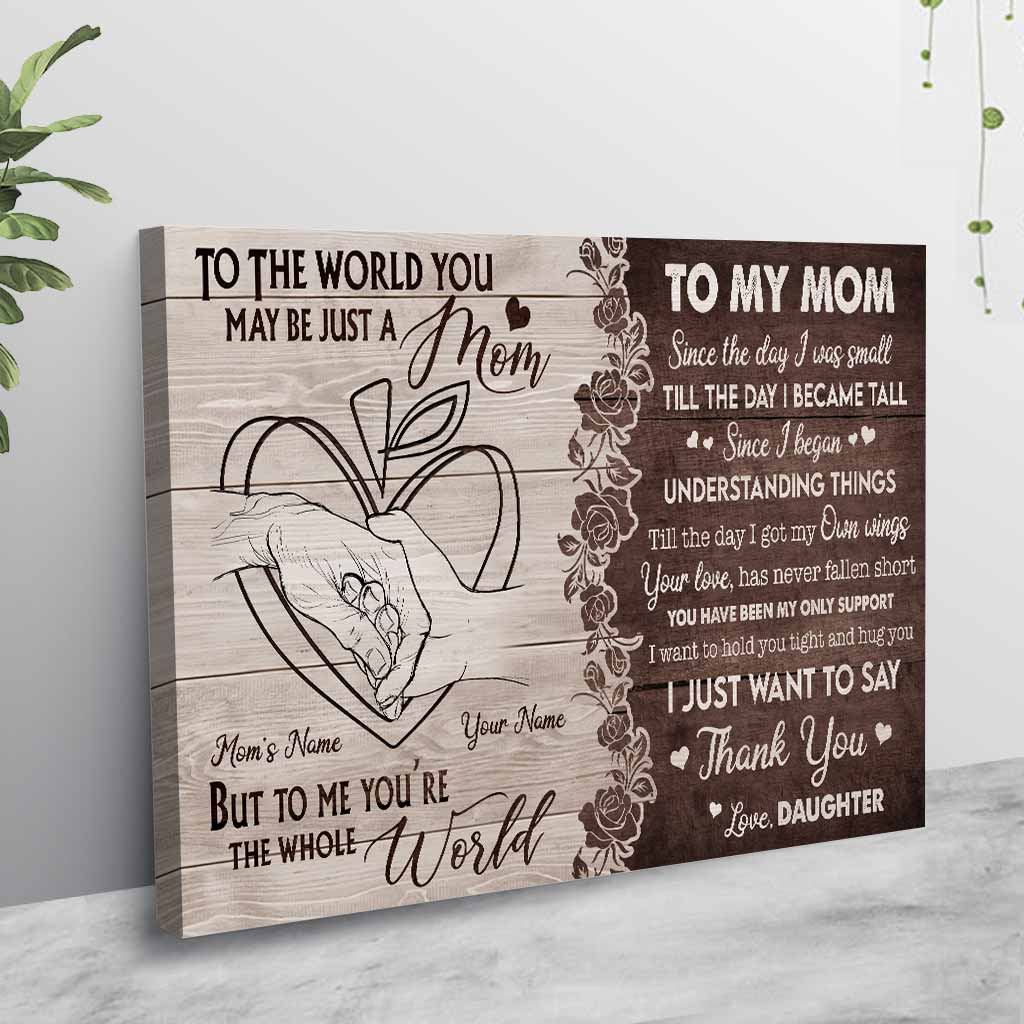 To My Mom - Personalized Mother's Day Teacher Poster