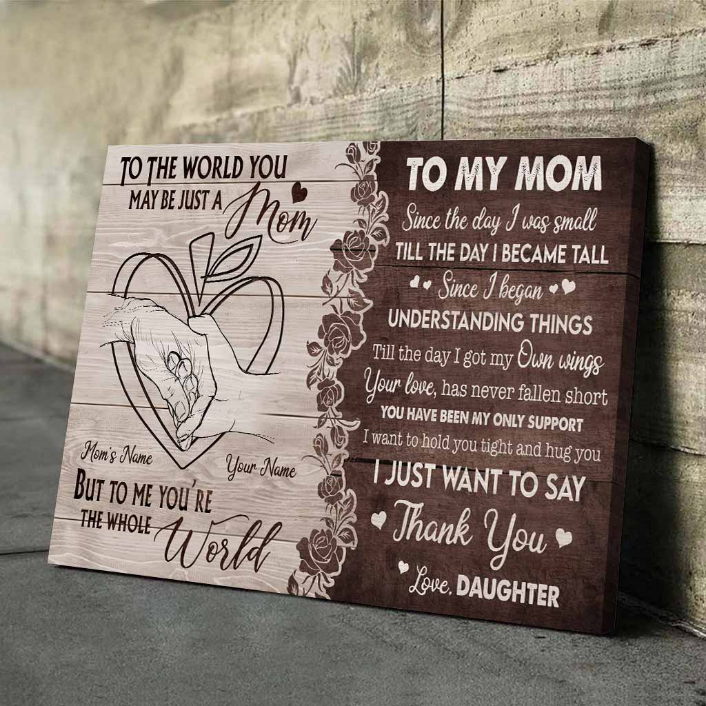 To My Mom - Personalized Mother's Day Teacher Poster