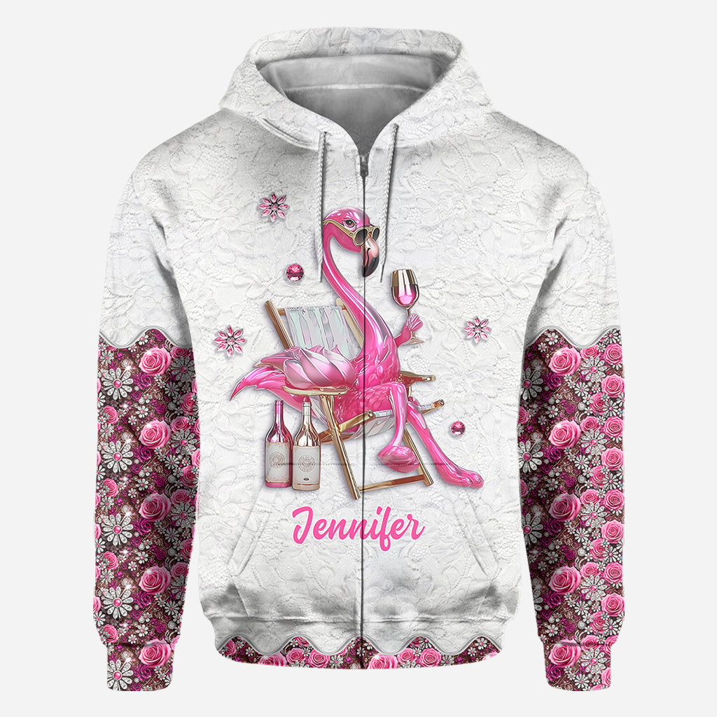 Be a Flamingo In a Flock of Pigeons - Personalized Flamingo All Over Shirt