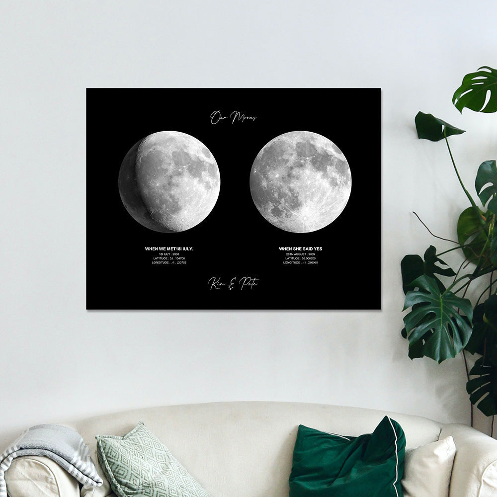 Custom Moon Phase And Message - Personalized Mother Moon Phase Poster