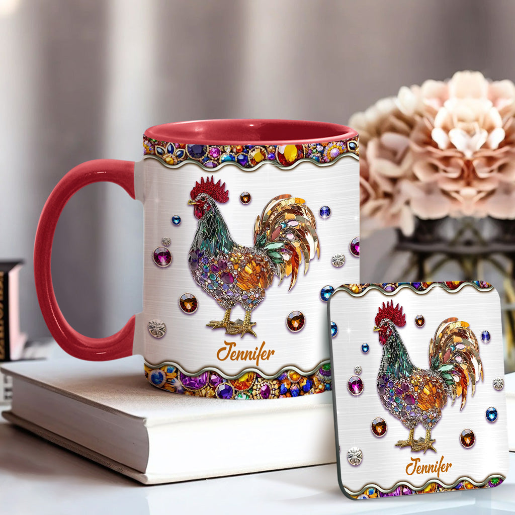 Sparker Rooster - Personalized Chicken Accent Mug
