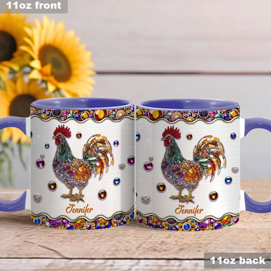 Sparker Rooster - Personalized Chicken Accent Mug