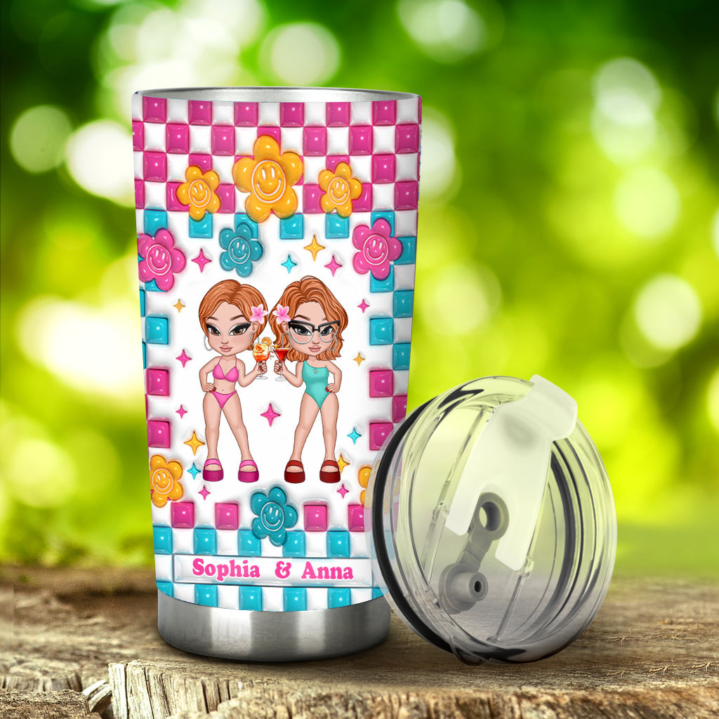 Congrats On Being My Bestie You Lucky B - Personalized Bestie Tumbler