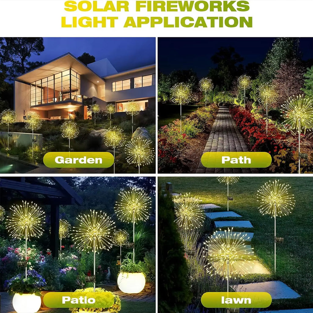Solar Firework Lights - Christmas Solar Firework Lights