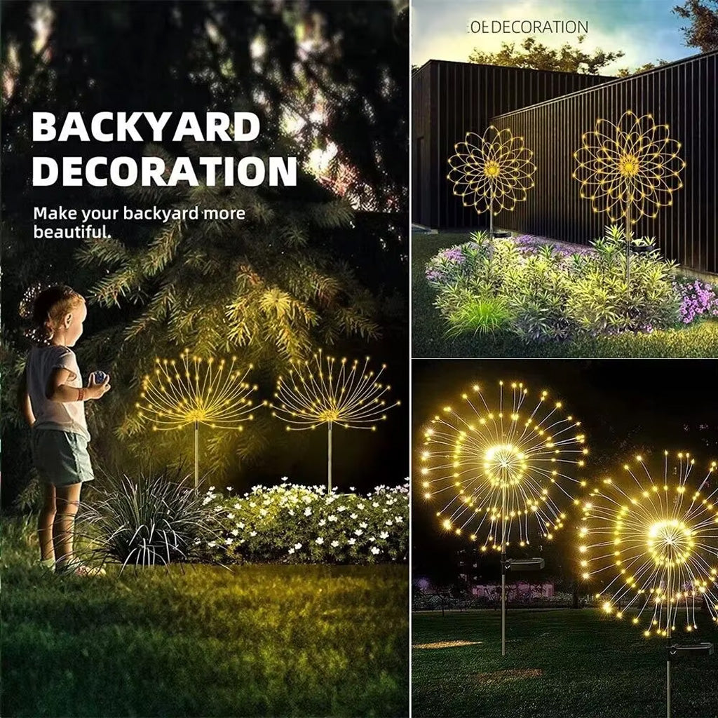 Solar Firework Lights - Christmas Solar Firework Lights