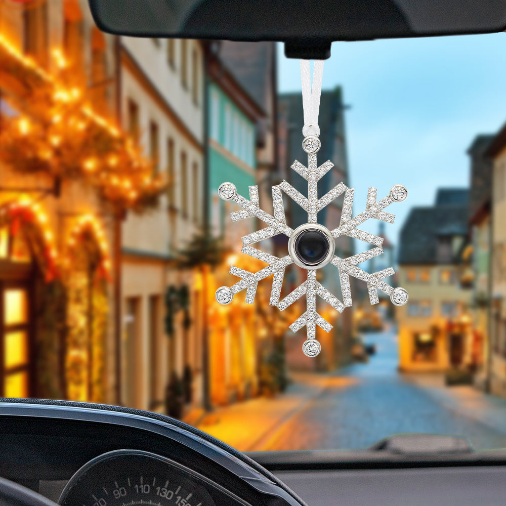 Any Photos - Personalized Any Photo Snowflake Ornament