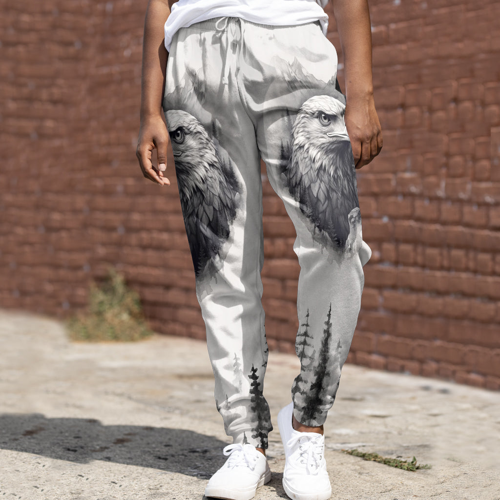 Strong Eagle - Personalized Bald Eagle Hoodie and Sweatpants