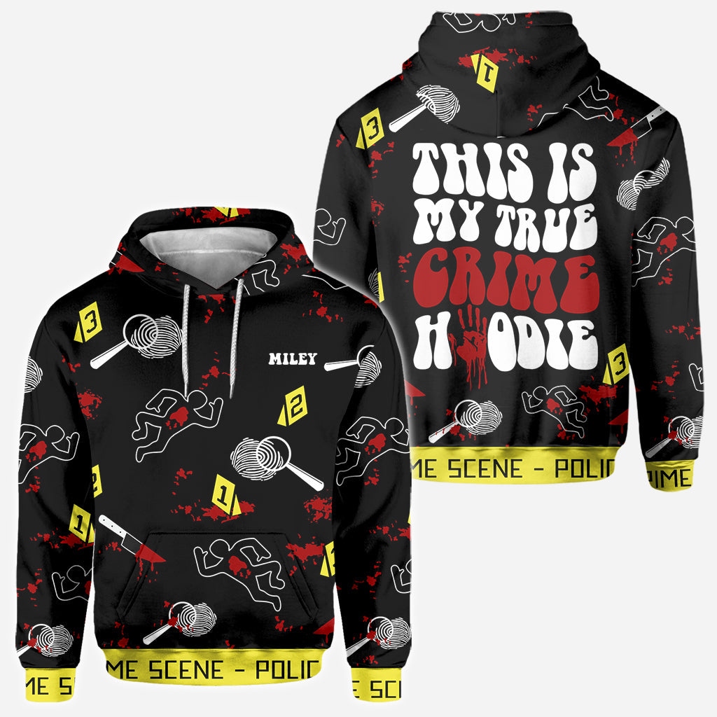 True Crime Hoodie - Personalized All Over Shirt
