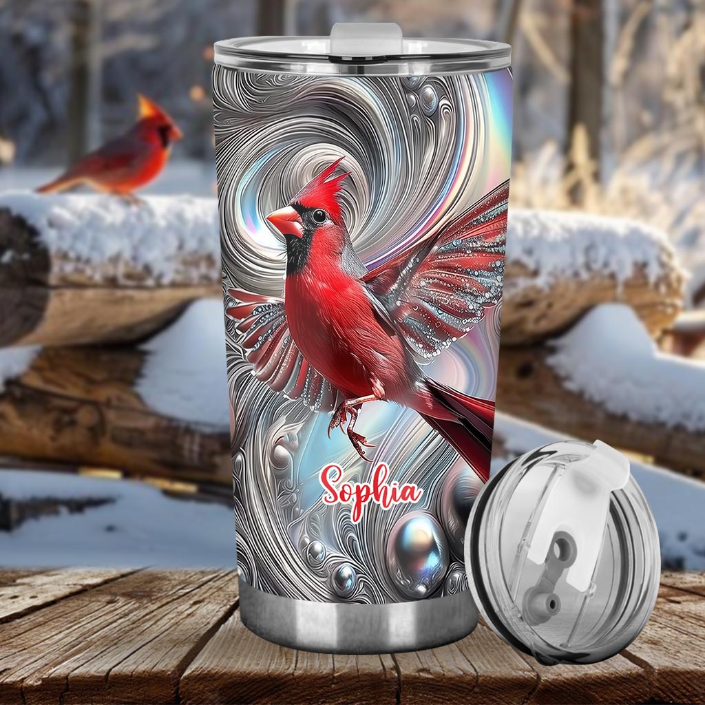 Love Cardinal - Personalized Tumbler
