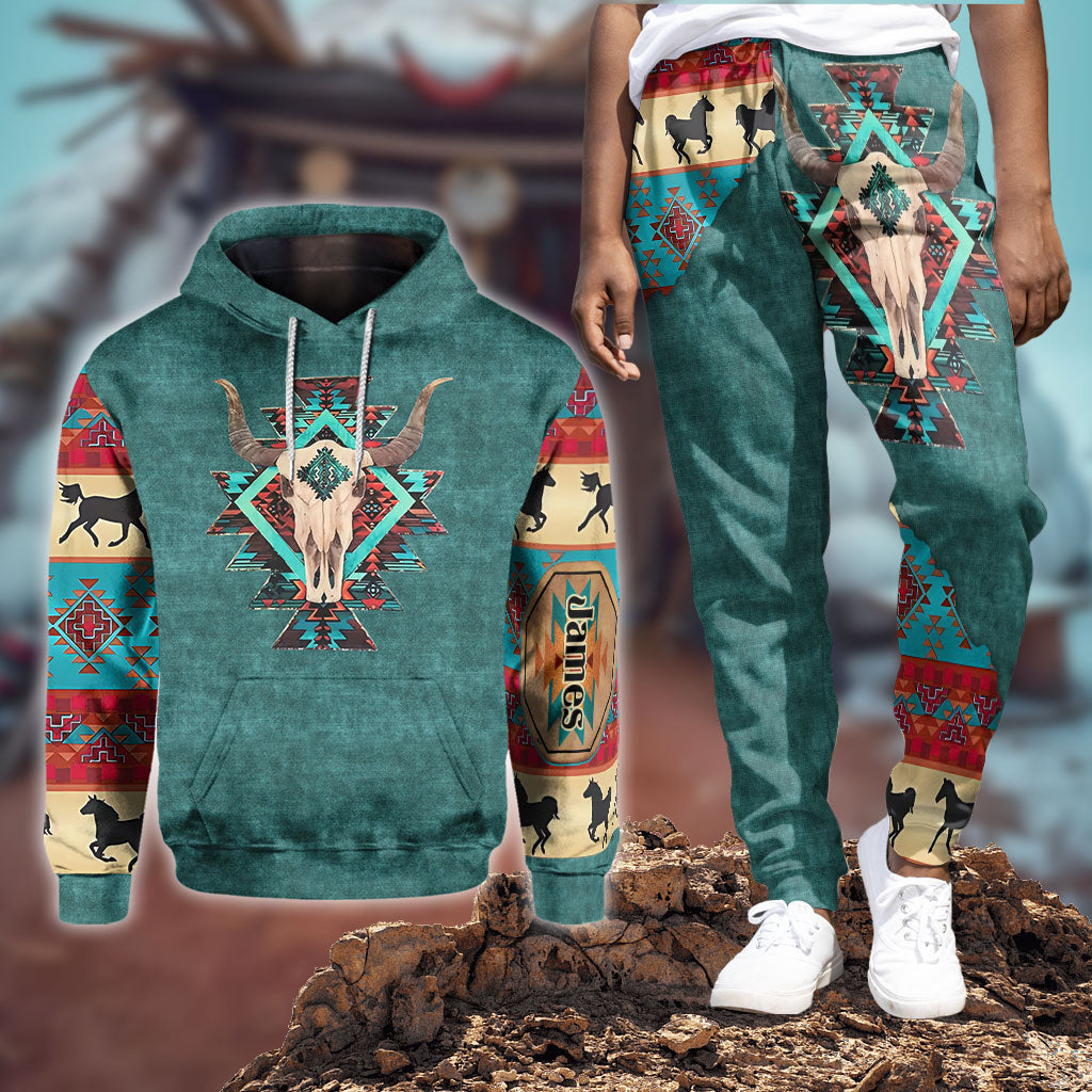 Strong Man - Personalized Western Outfit Hoodie and Sweatpants