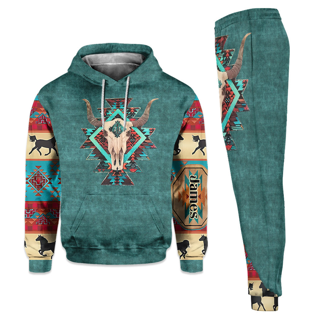 Strong Man - Personalized Western Outfit Hoodie and Sweatpants