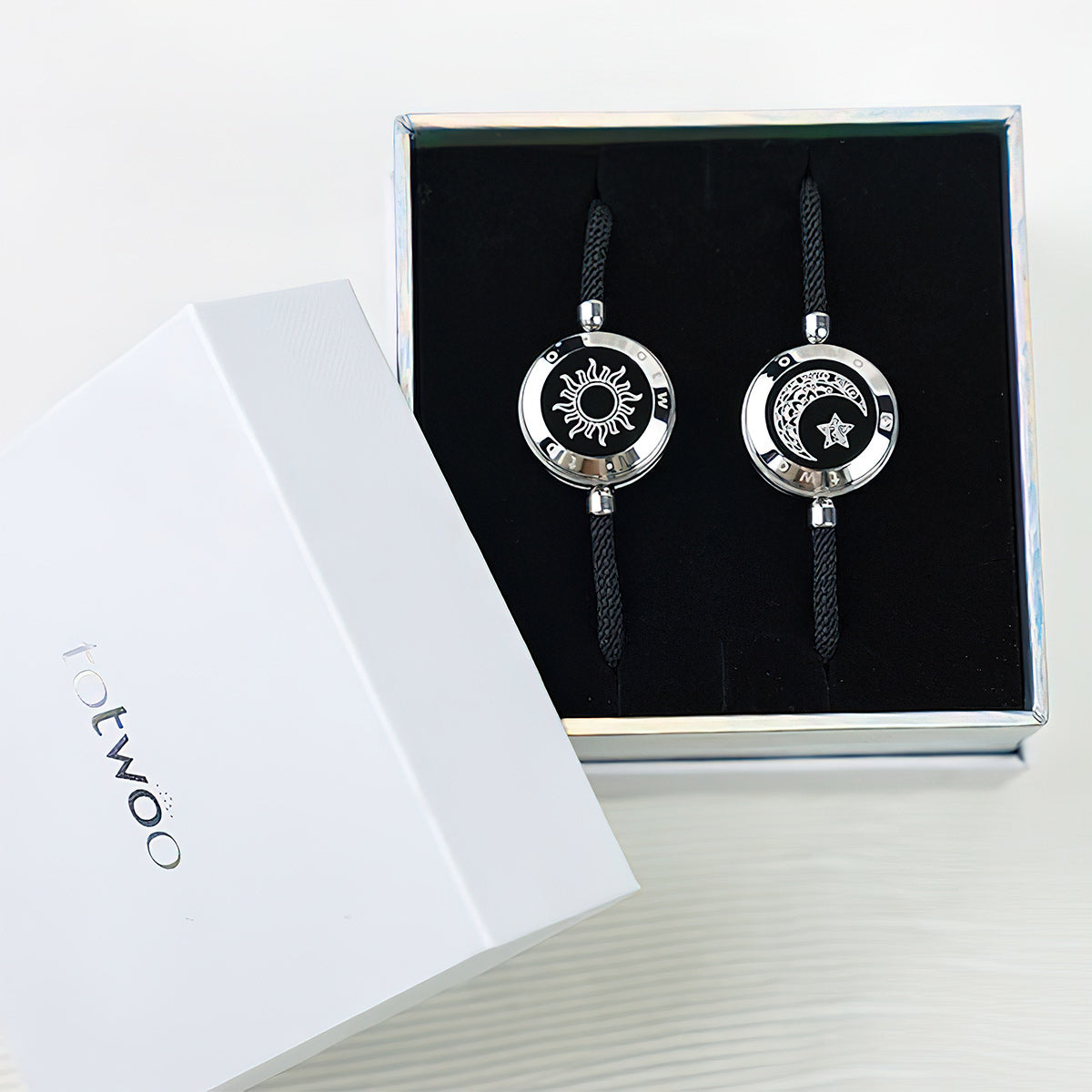 Sun And Moon Touch Vibrating Matching Bracelets - Couple Sun Moon Touch Matching Bracelets