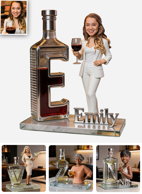 Any Alcohol, Wine, Cocktail Martini, Beer,... - Personalized Wine Custom Shaped Acrylic Plaque