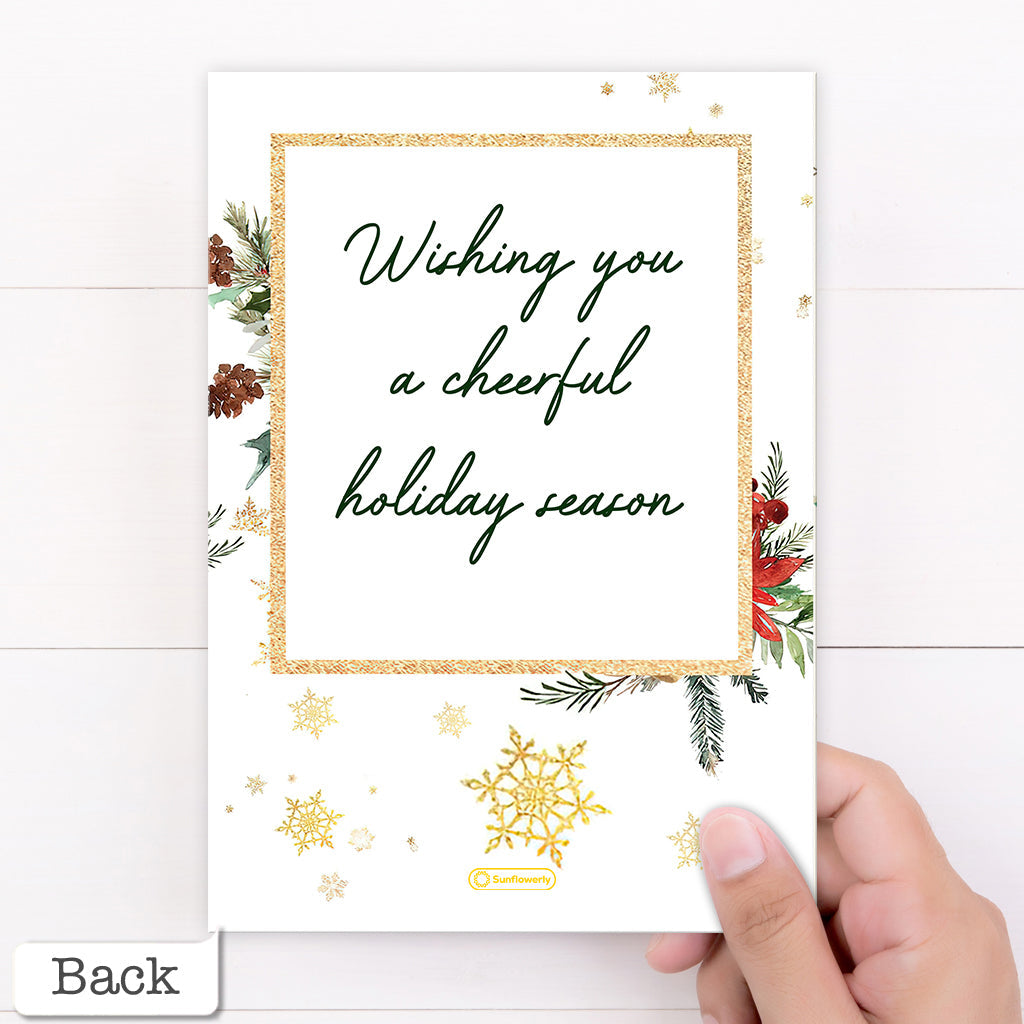 Merry Christmas - Personalized Family Greeting Card