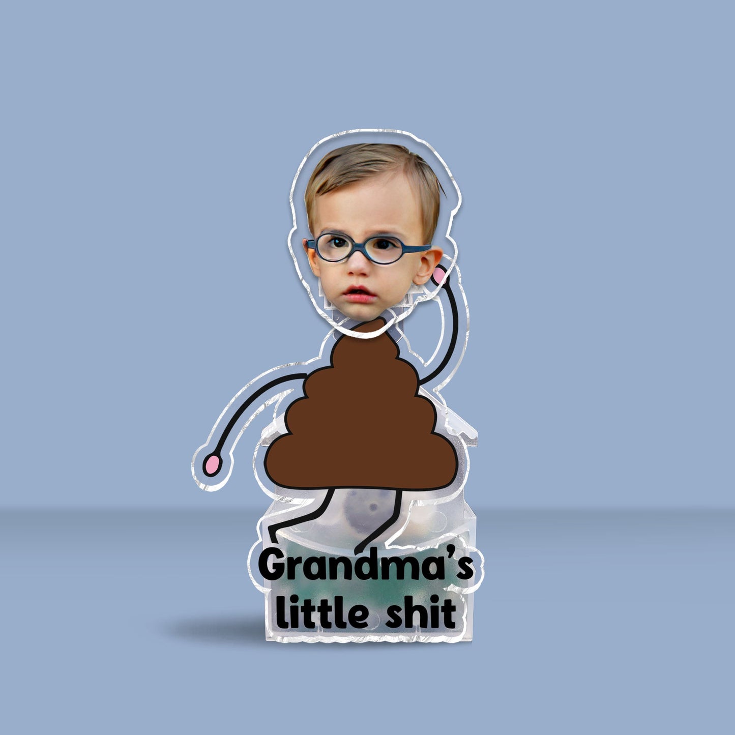 Grandma Little Sh*t - Gift for grandma - Personalized Custom Shaking Head