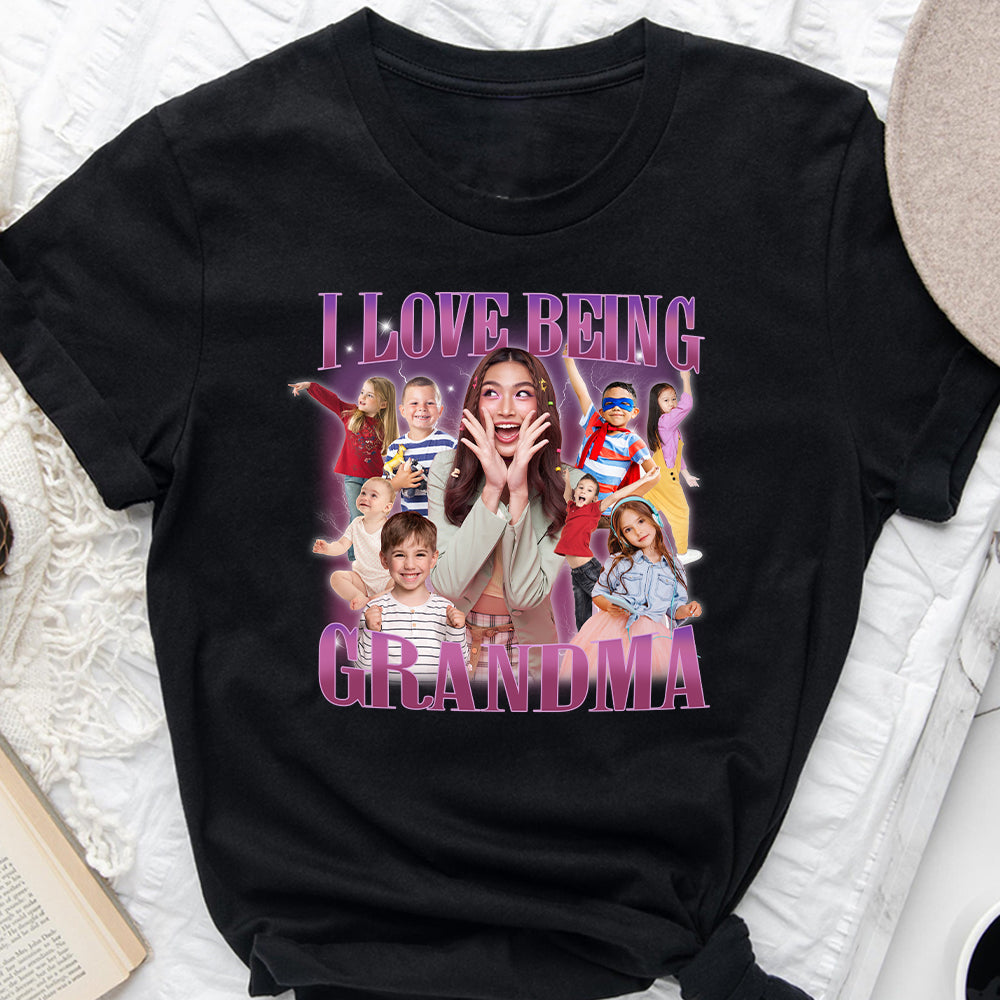 I Love Being Grandma/ Nana/ Mimi/ Gigi... - Personalized Grandma T-shirt And Hoodie