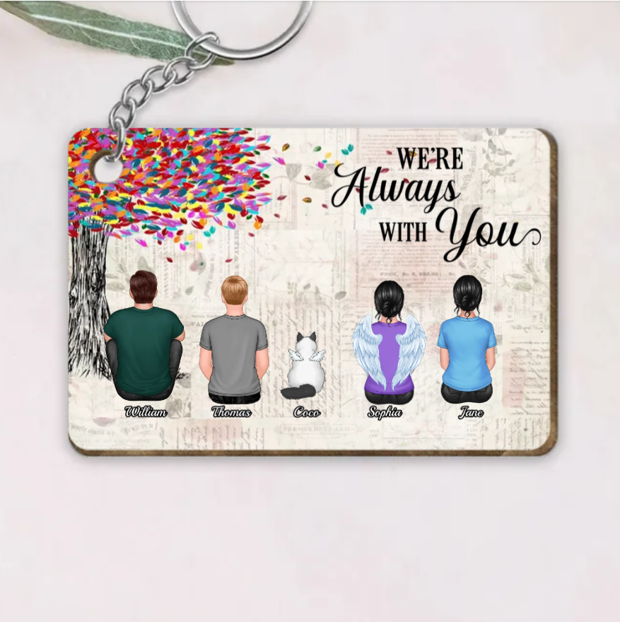 I Am Always With You - Personalized Custom Name LED Night Light or Acrylic or Wooden Plaque - Memorial Gift