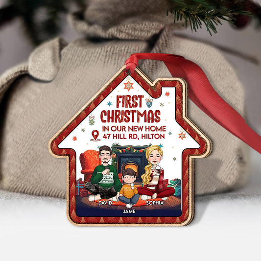 First Christmas In Our New Home - Personalized Housewarming Ornament