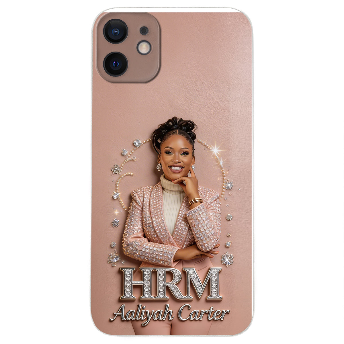 Office Decoration Custom Any Photo - Personalized Colleague 3D Embossed Leather Phone Case