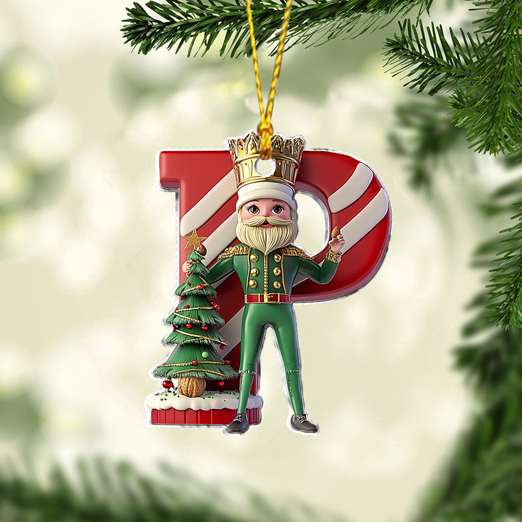 Merry Christmas Alphabet - Personalized Kid Ornament