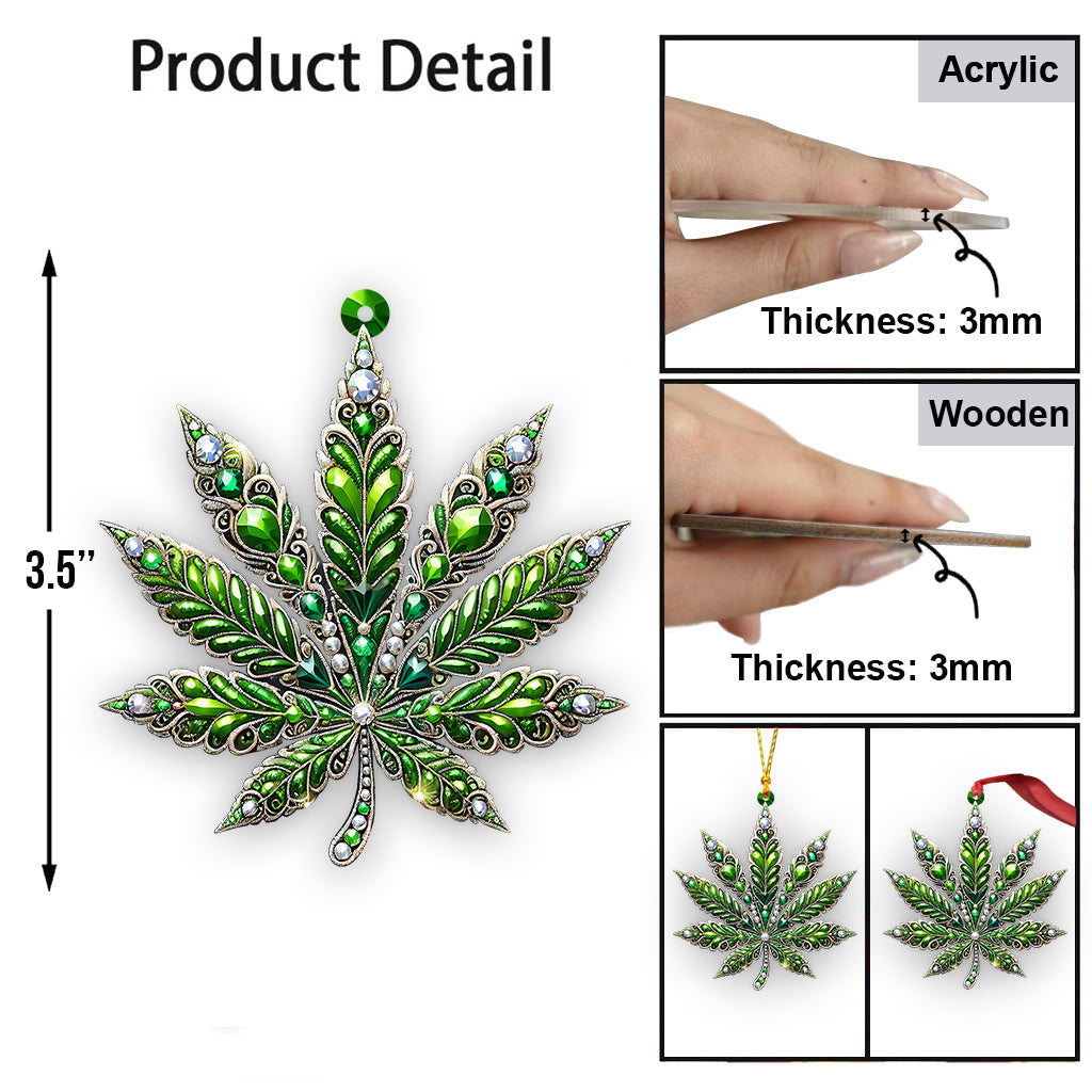 Stunning Leaf - Personalized Weed Ornament