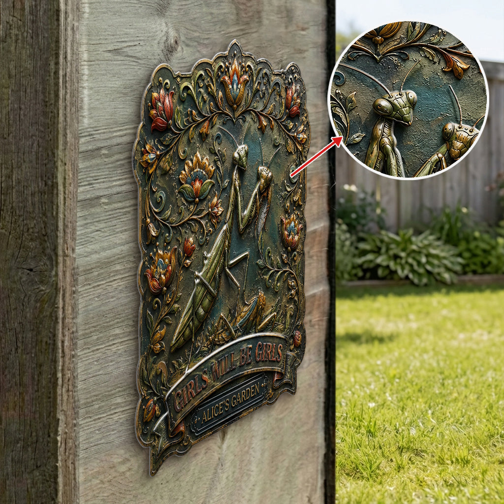 Funny Sign Garden Decoration - Personalized Gardening 3D Printed Cut Metal Sign