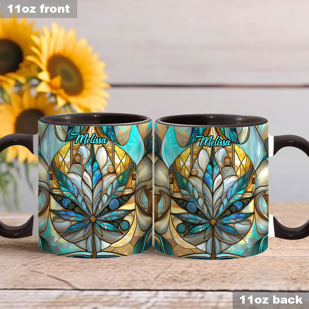Stunning Leaf - Personalized Weed Accent Mug